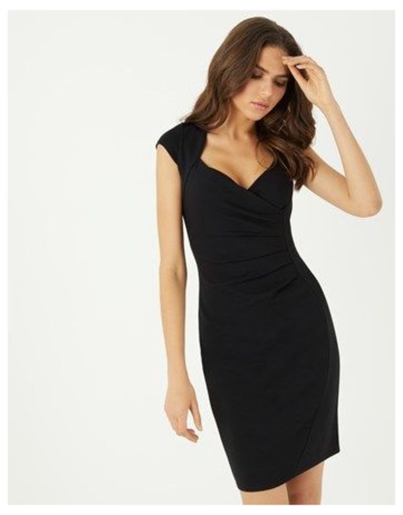Lipsy Cap Sleeve Ruched Bodycon Dress