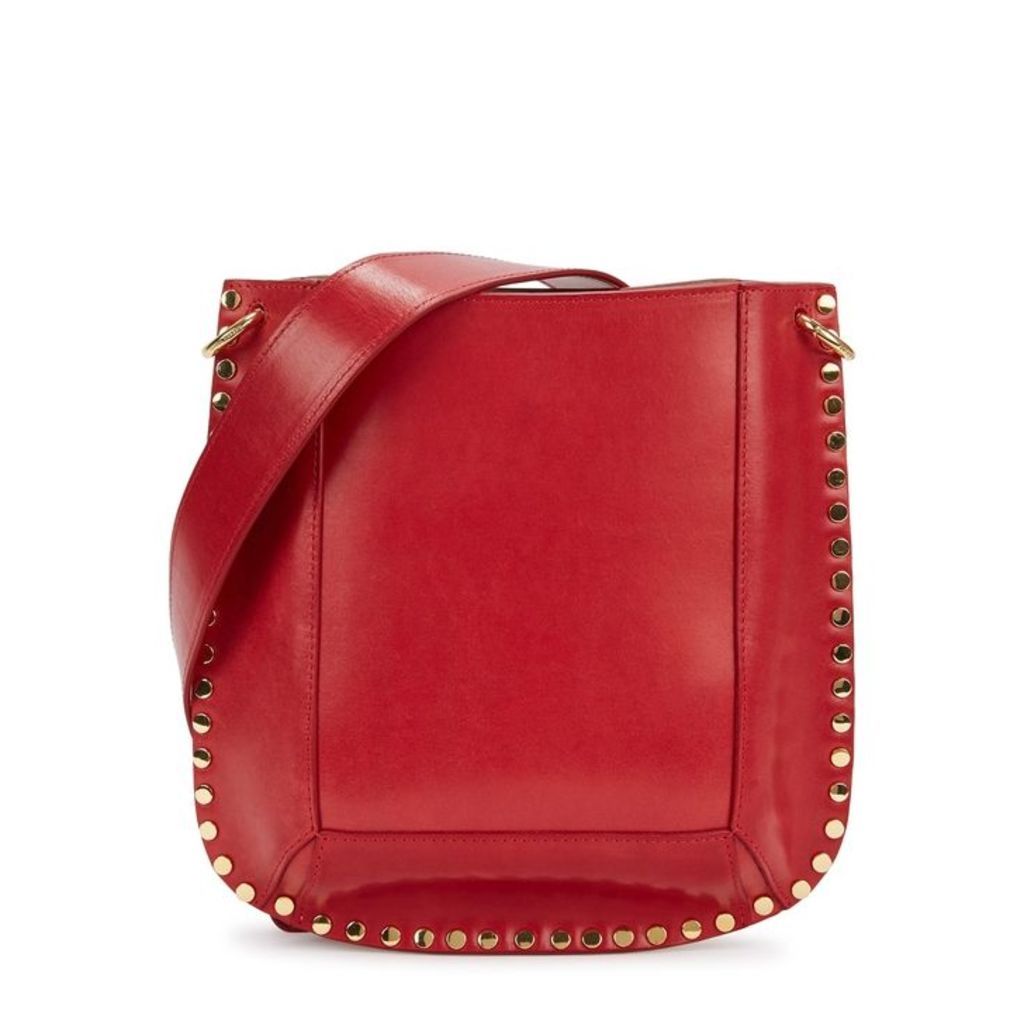 Isabel Marant Oskan Red Leather Shoulder Bag