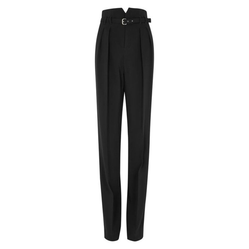 RED Valentino Black Wide-leg High-waisted Trousers