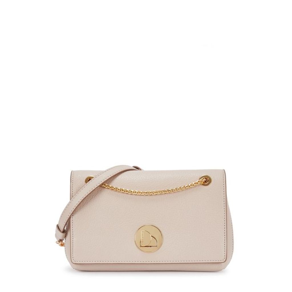 COCCINELLE Liya Taupe Leather Cross-body Bag