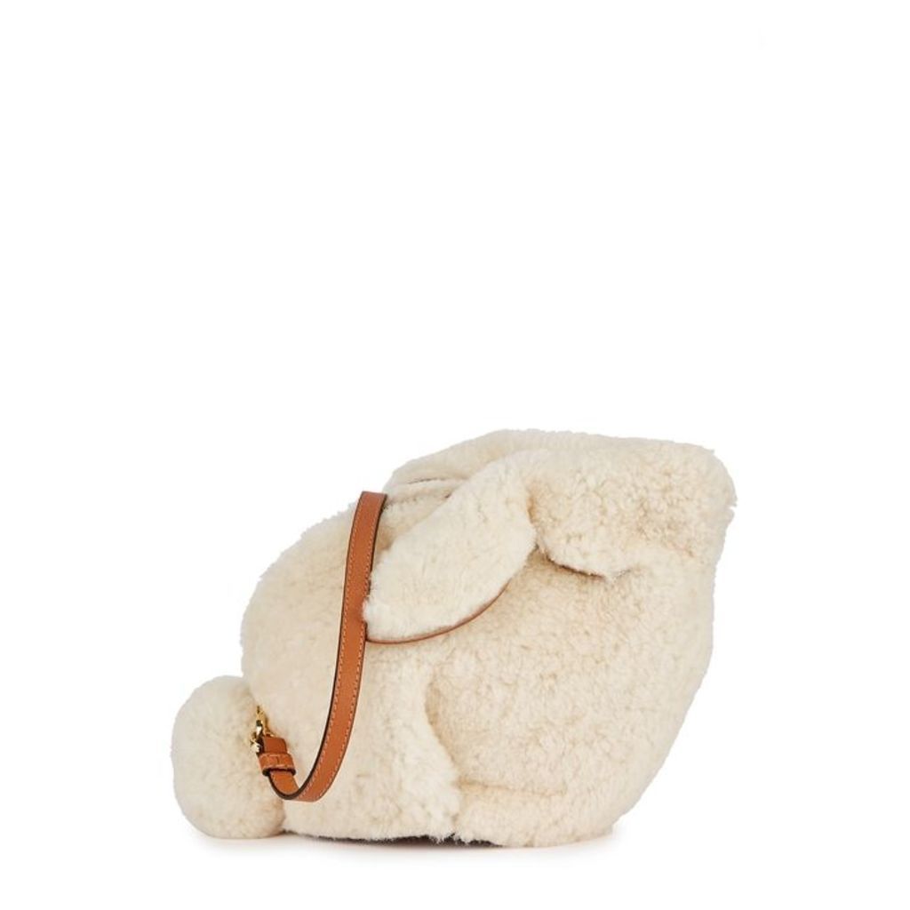 Loewe Bunny Cream Shearling Cross-body Bag