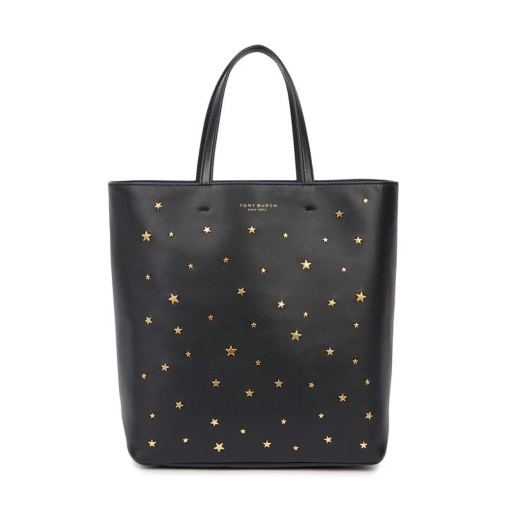 Tory Burch Star Stud Small Leather Tote