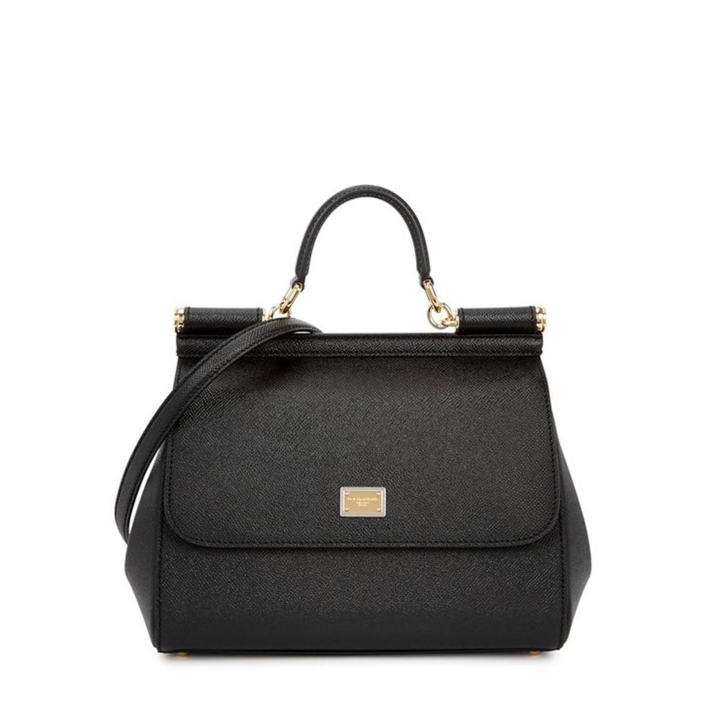 Dolce & Gabbana Miss Sicily Medium Leather Top Handle Bag