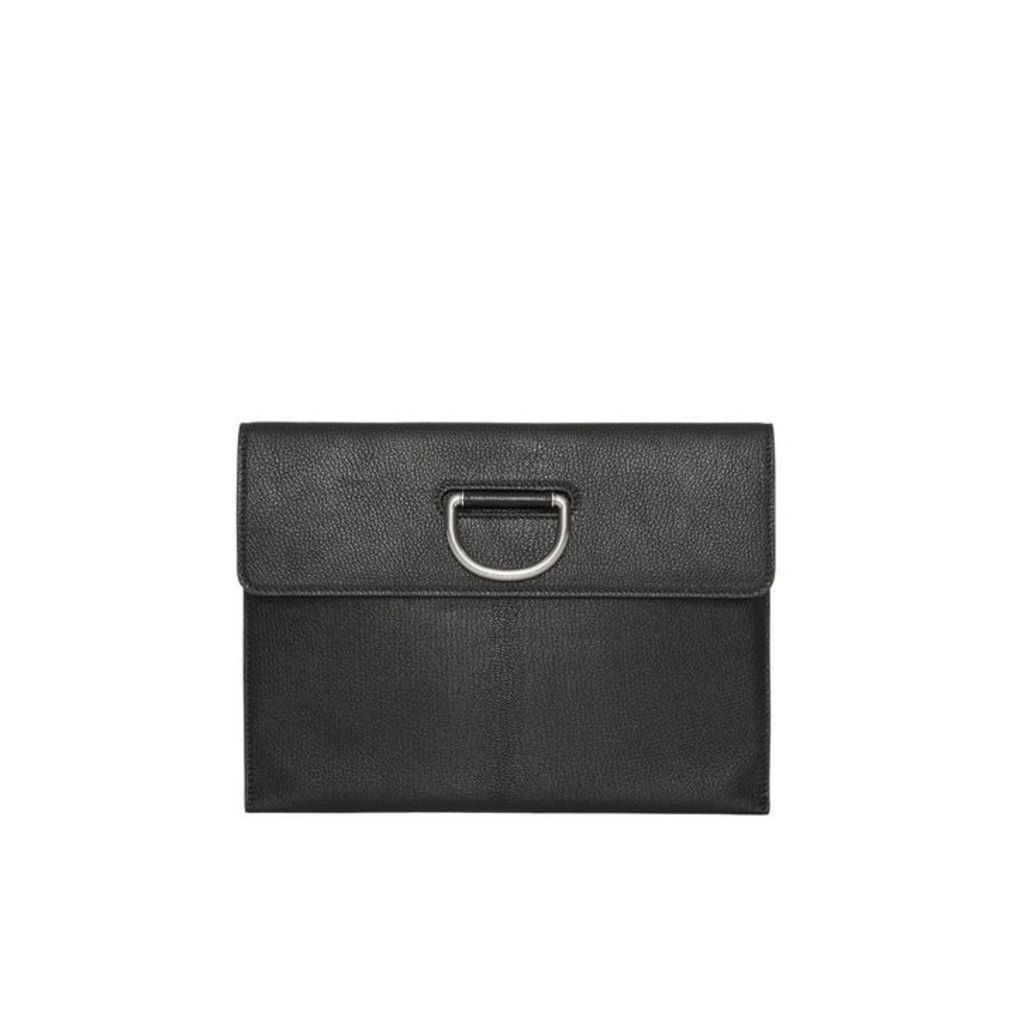 Burberry D-ring Leather Pouch