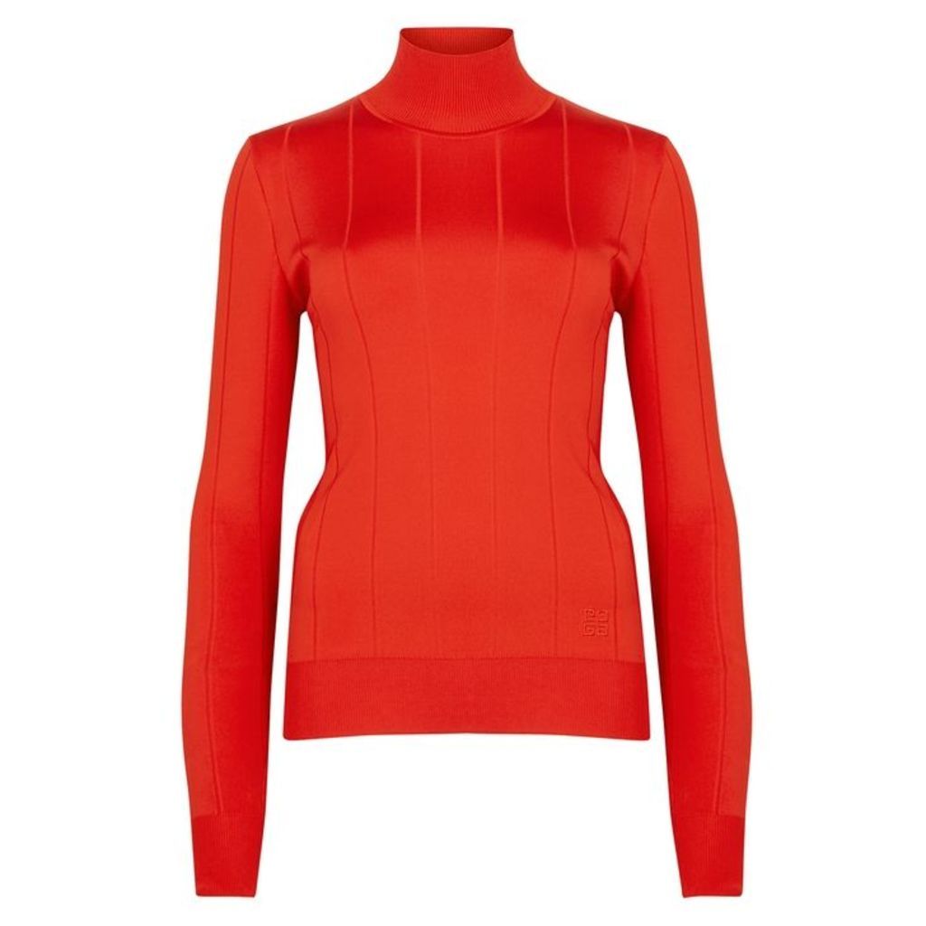 Givenchy Red Striped-knit Jumper