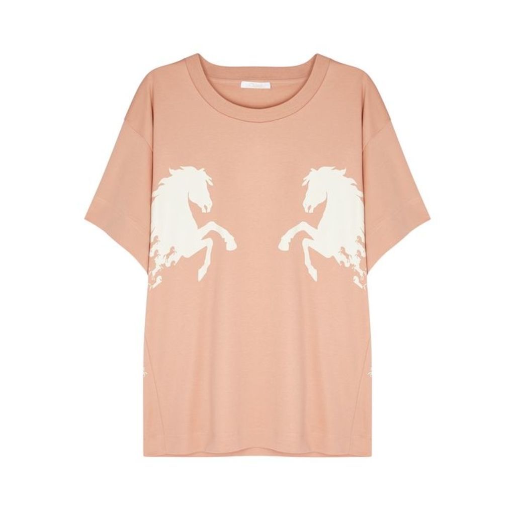 ChloÃ© Horse-print Cotton T-shirt