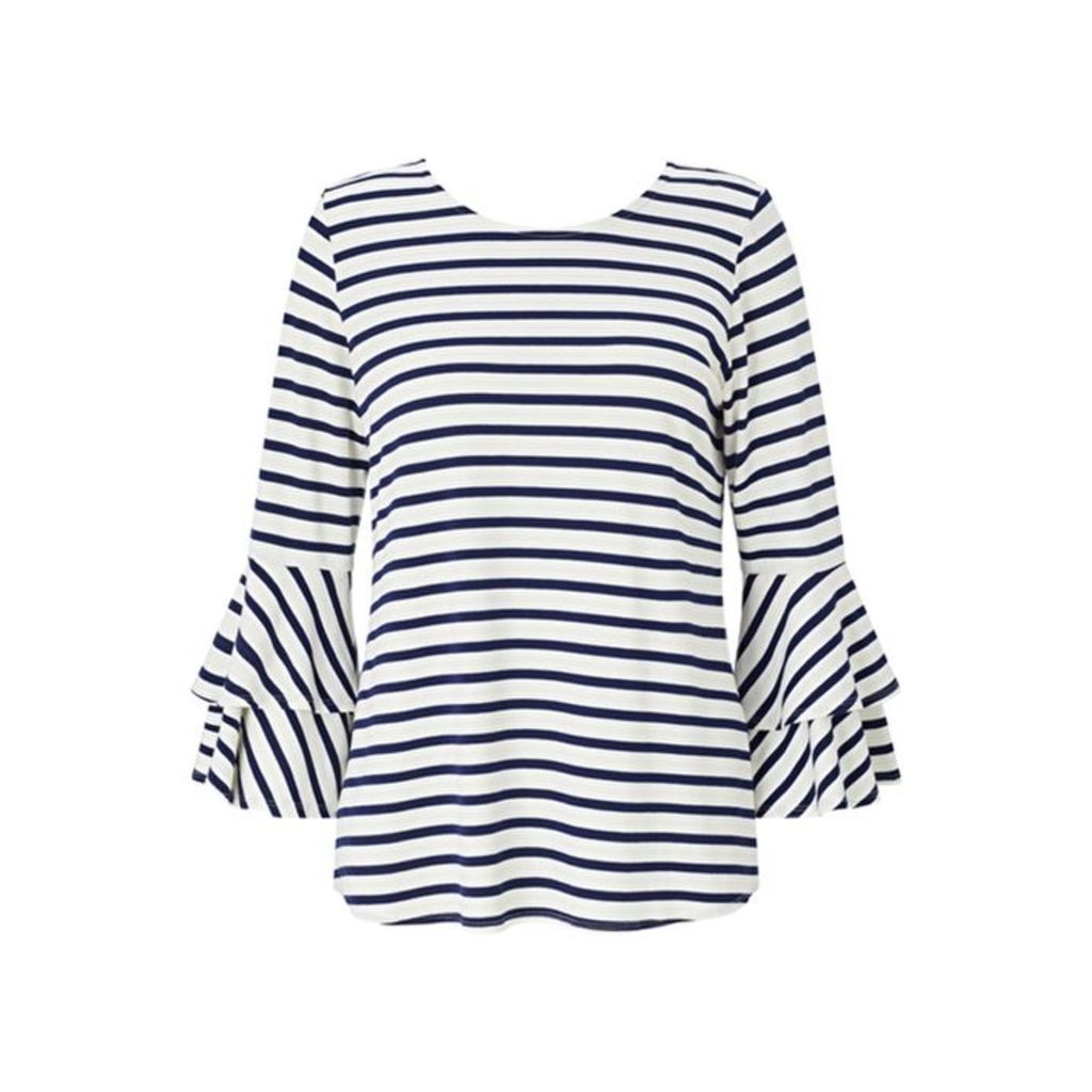 Baukjen 3-4 Sleeve Ruffled Sailor Sweater