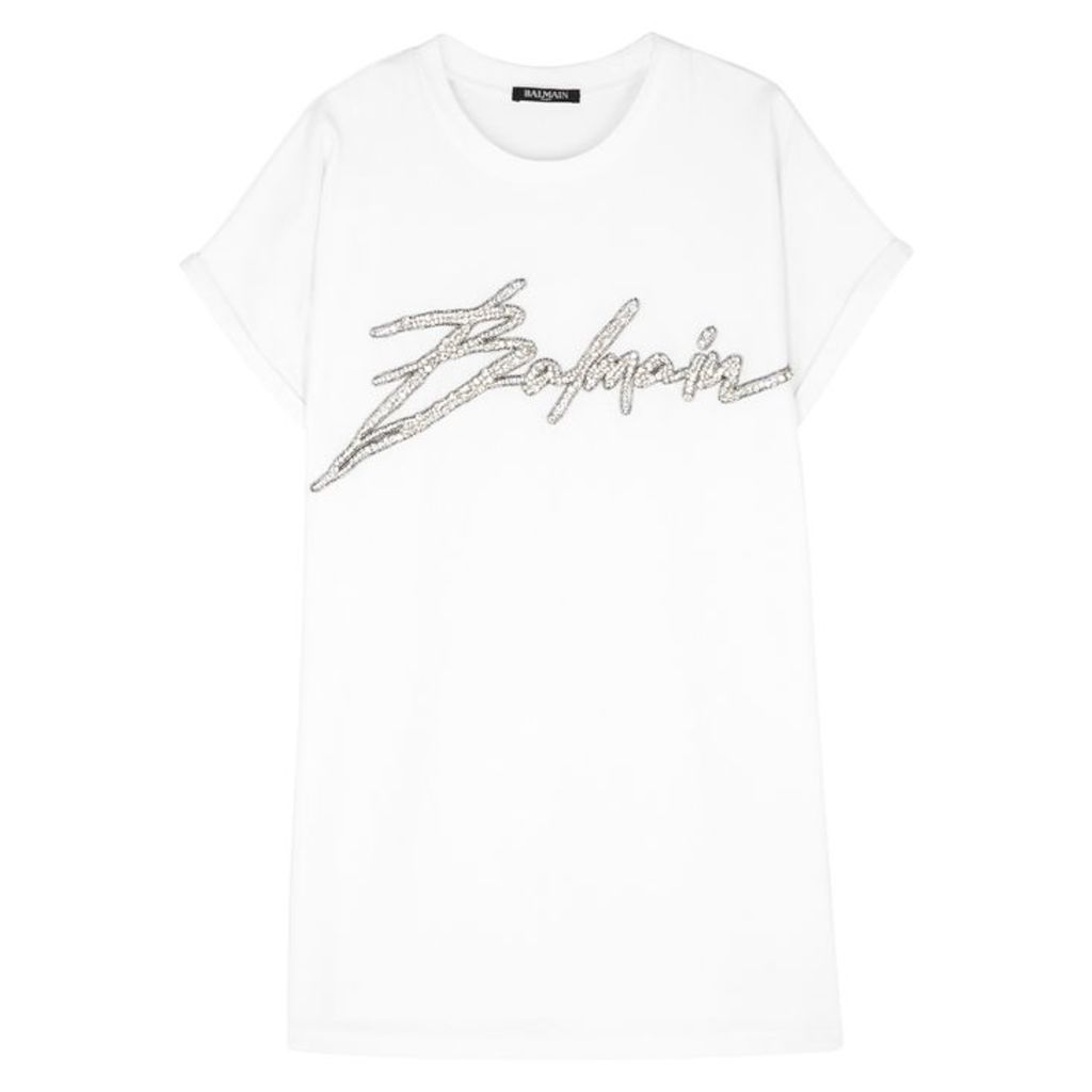 Balmain Logo-embellished Cotton T-shirt