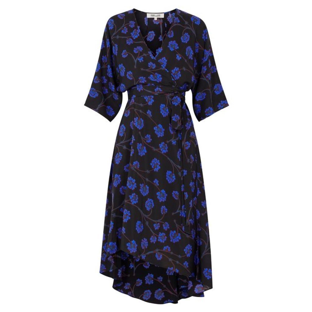 Diane Von Furstenberg Eloise Printed Silk Midi Dress