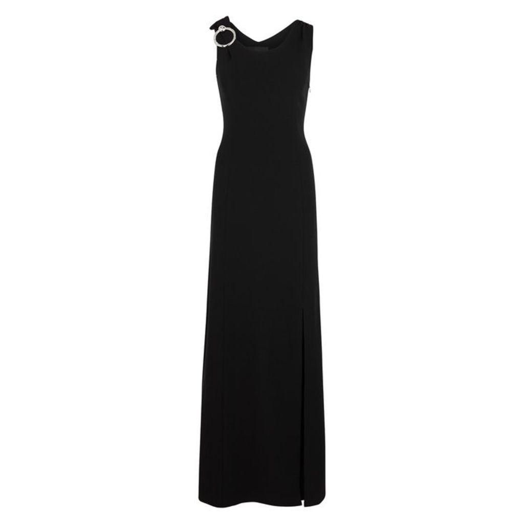 Boutique Moschino Black Bow-embellished Maxi Dress