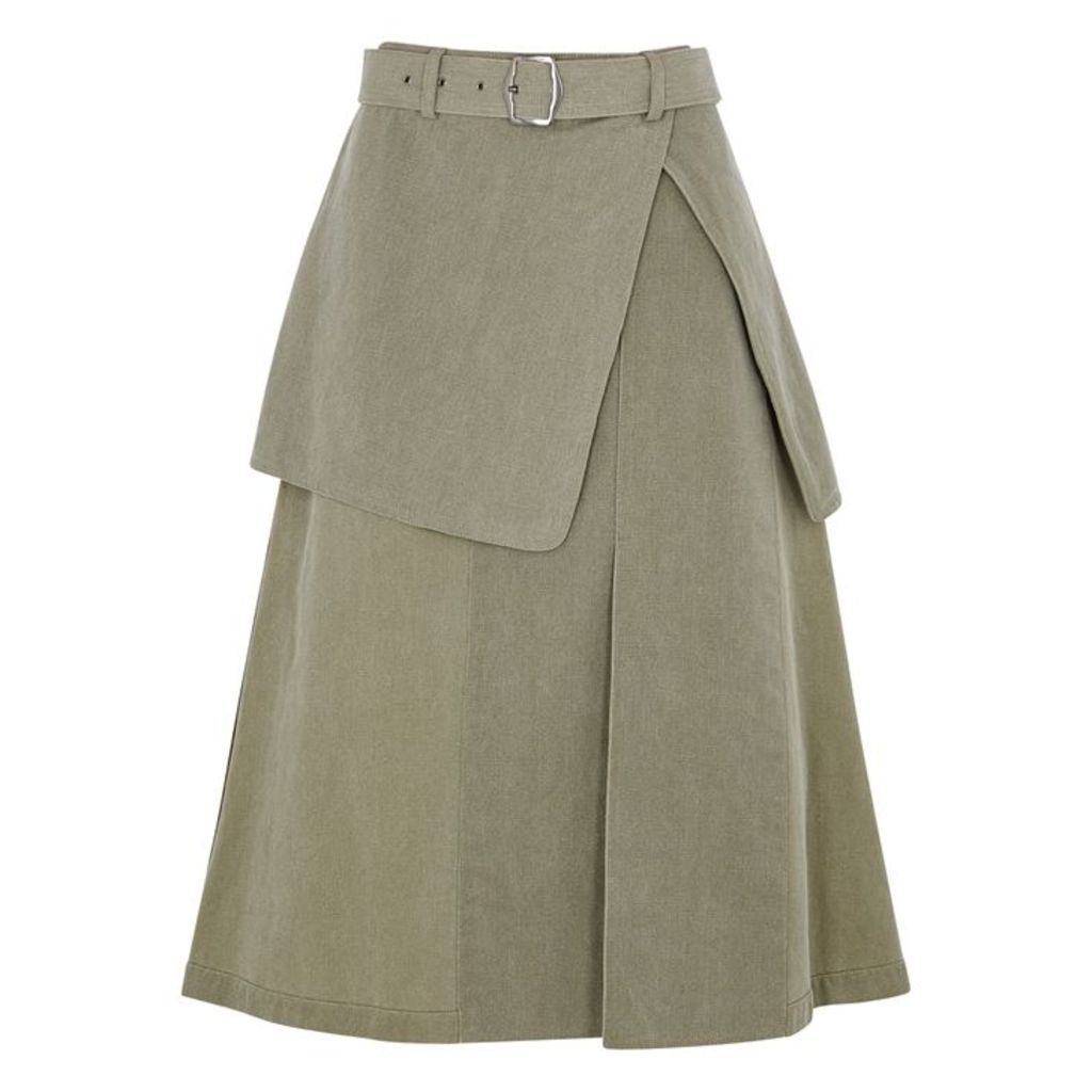 Sies Marjan Wallis Green Cotton Skirt