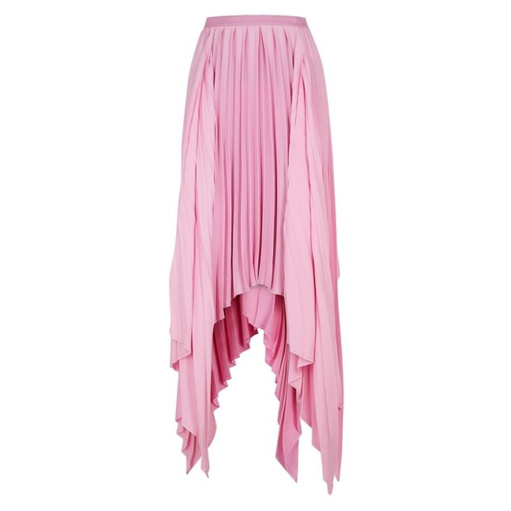 Khaite Charlotte Pink Handkerchief Skirt