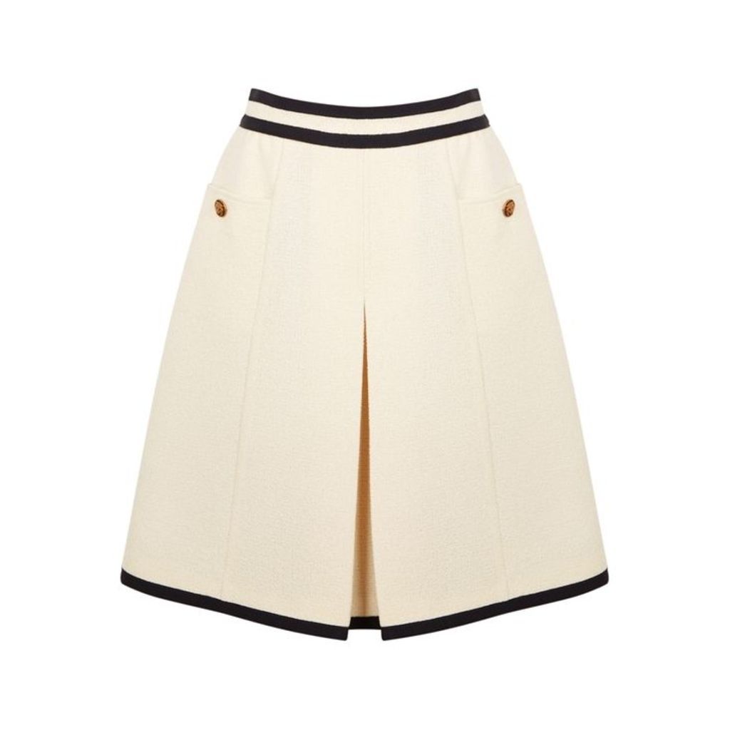 Gucci Cream Wool-blend Skirt