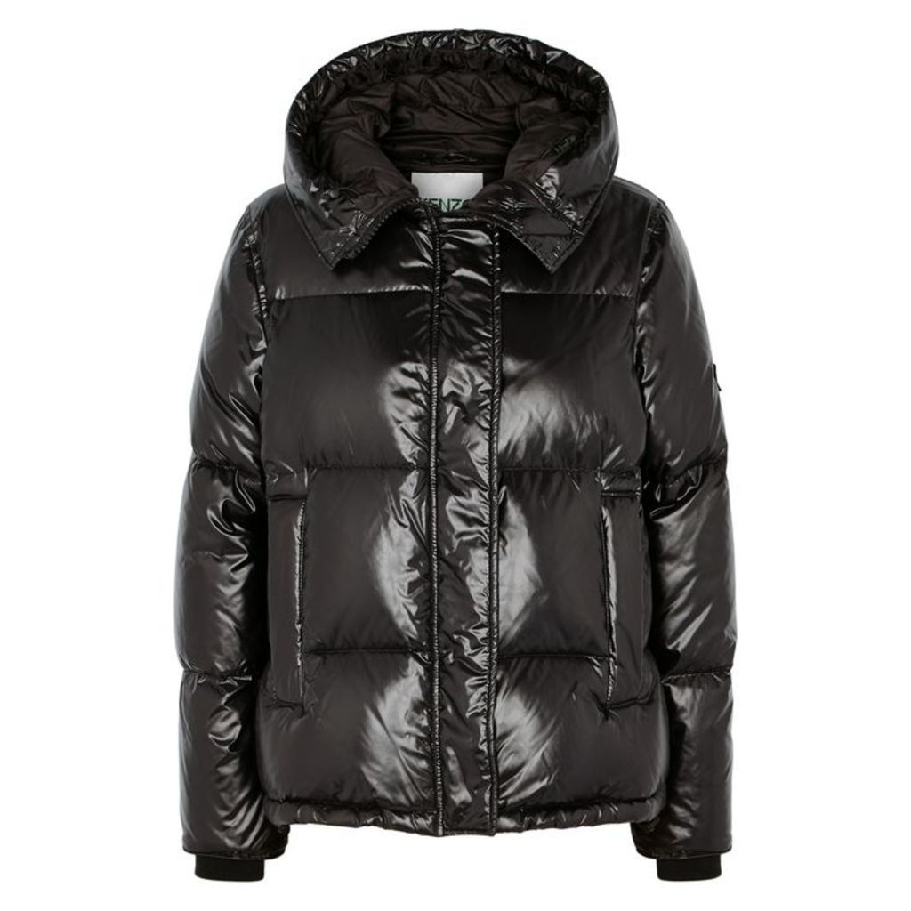 KENZO Black Quilted Shell Jacket