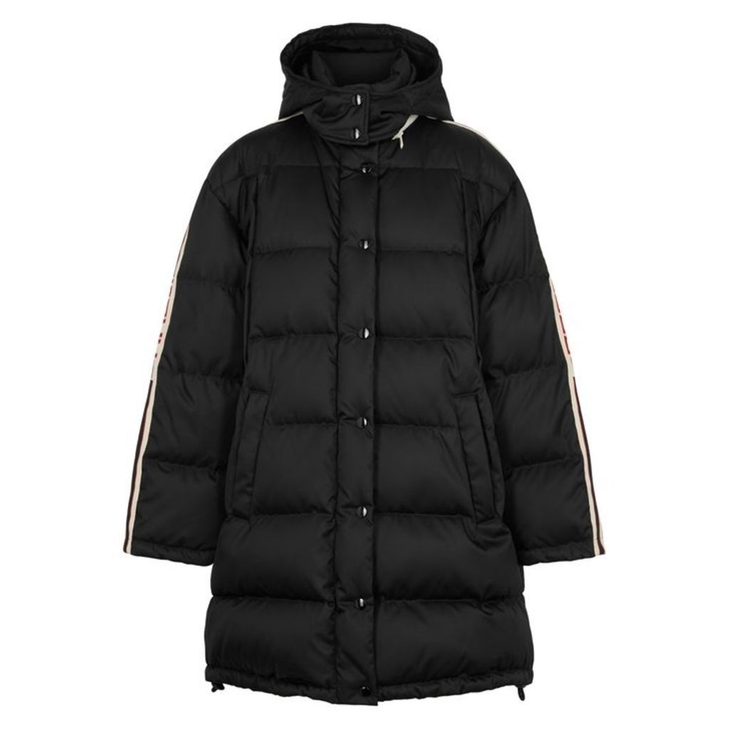 Gucci Black Quilted Shell Coat