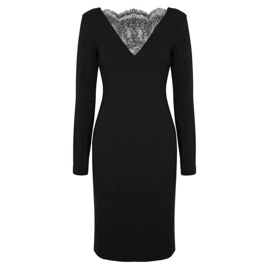 Givenchy Eva Black Lace-panelled Dress