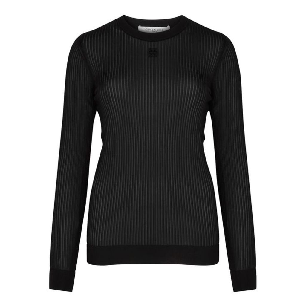 Givenchy Black Fine-knit Top