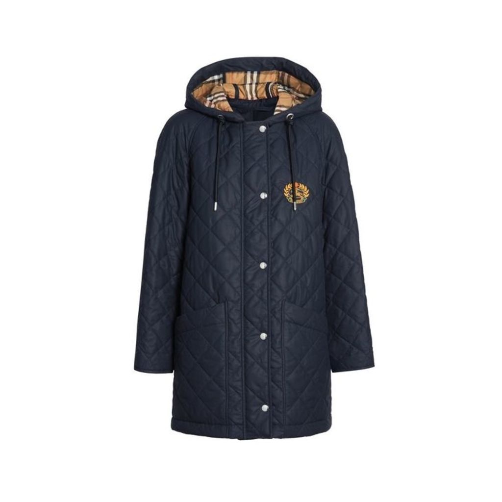 Burberry Diamond Quilted Oversized Hooded Parka