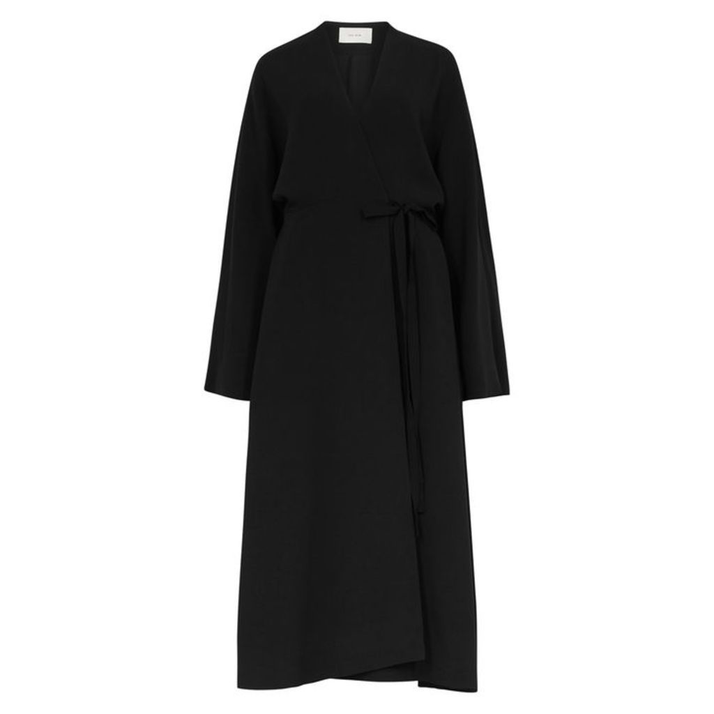 THE ROW Doree Black Oversized Coat