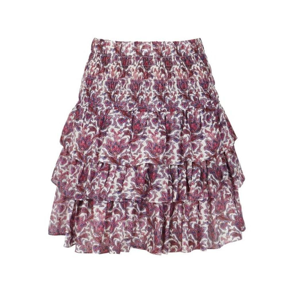 Isabel Marant Nukia Printed Chiffon Skirt