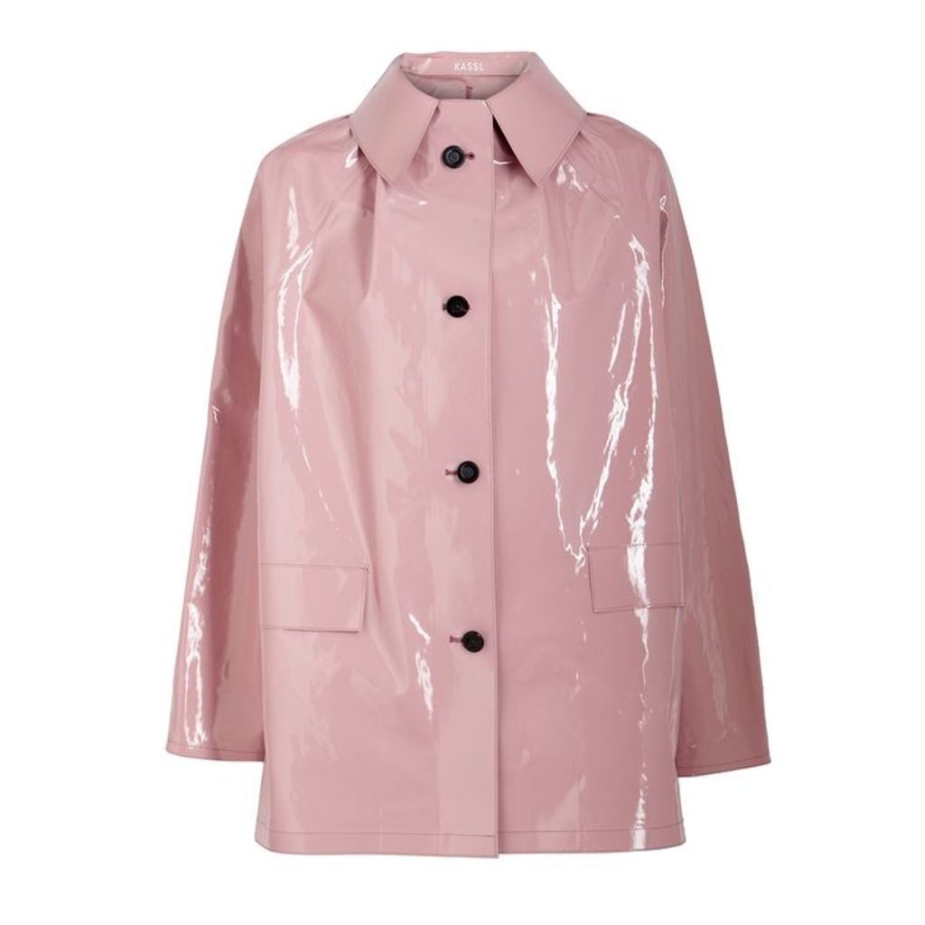 KASSL Pink Coated Cotton-blend Coat