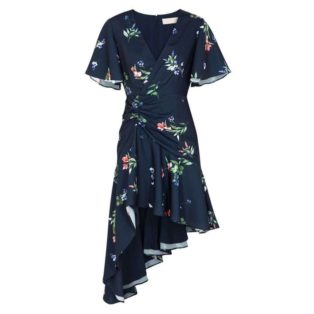 KEEPSAKE Glory Floral-print Matte Satin Dress
