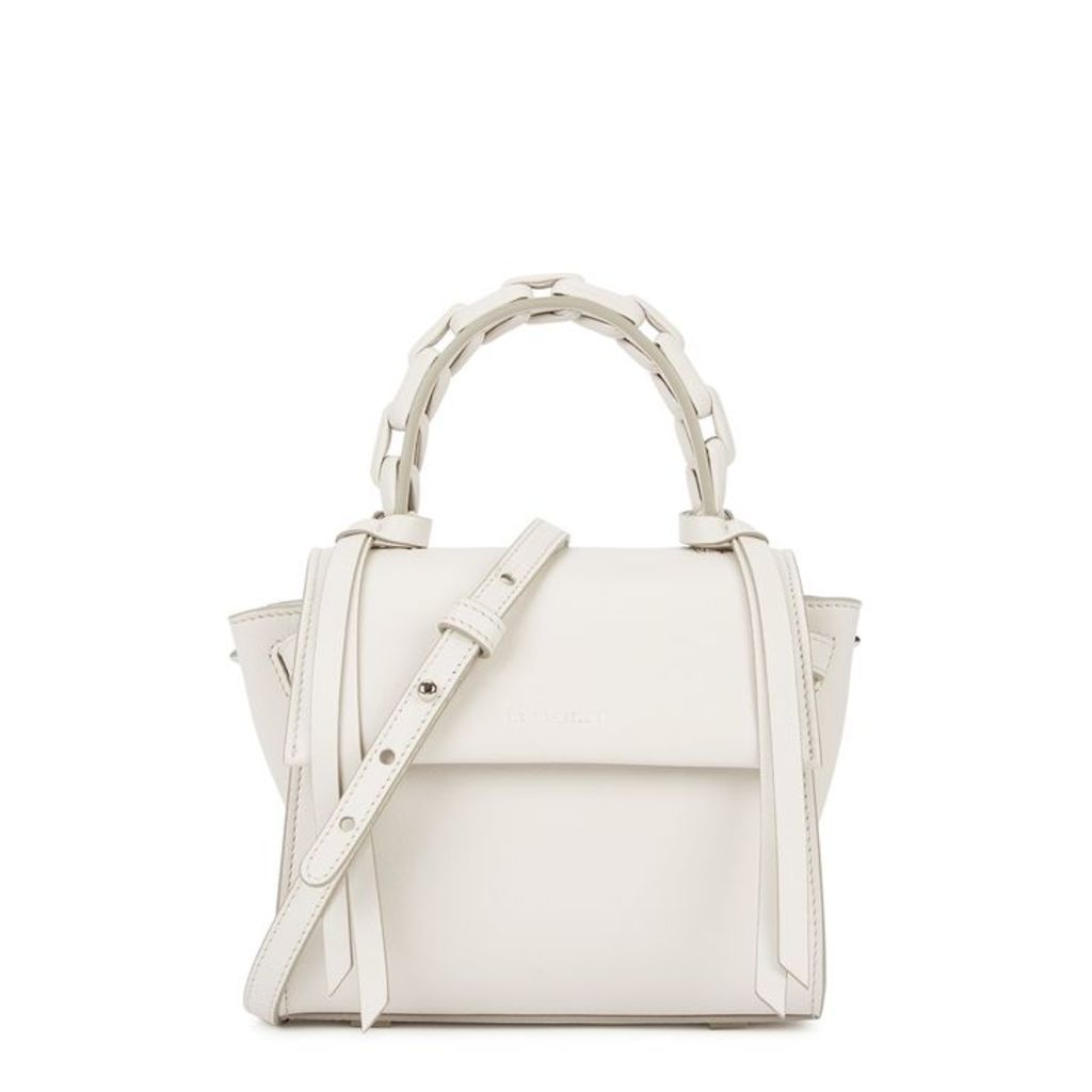 Elena Ghisellini Angel Pearl Leather Top Handle Bag