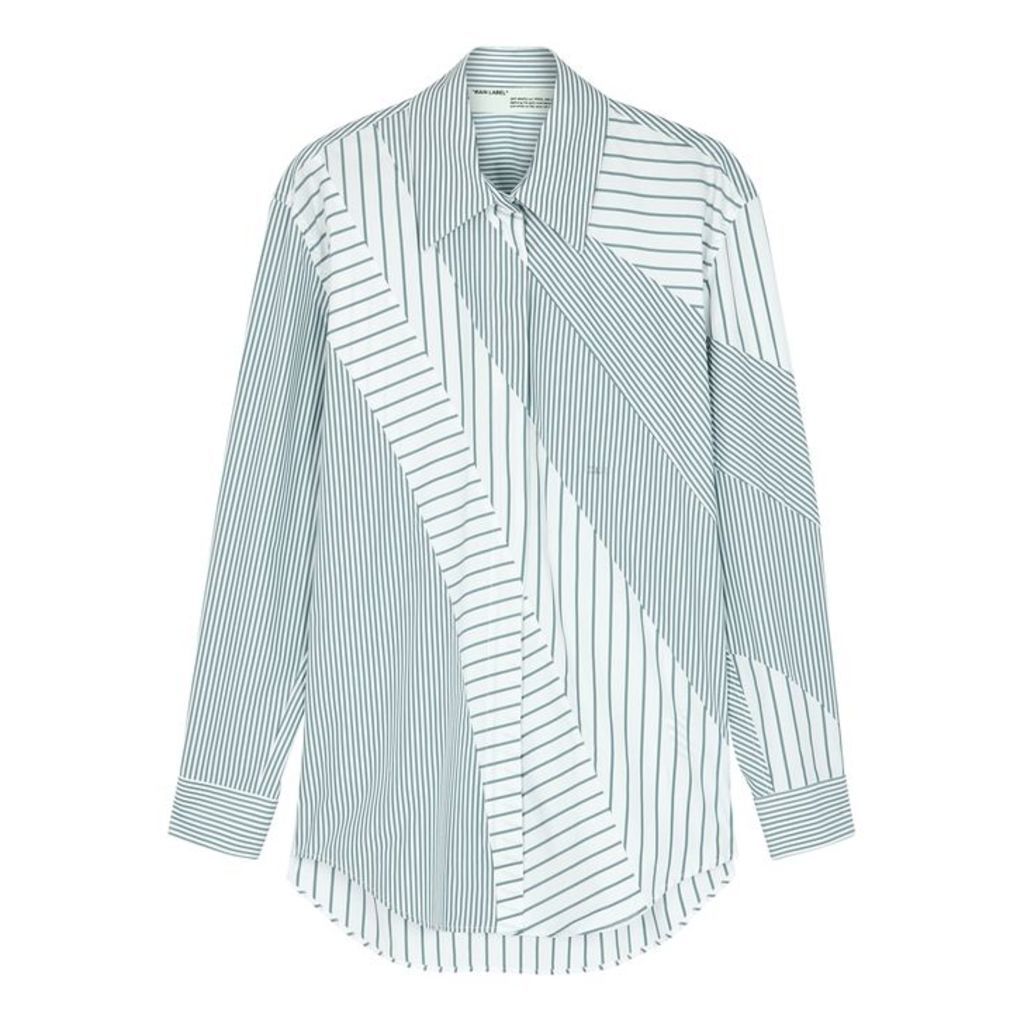 Off-White Striped Cotton-blend Shirt