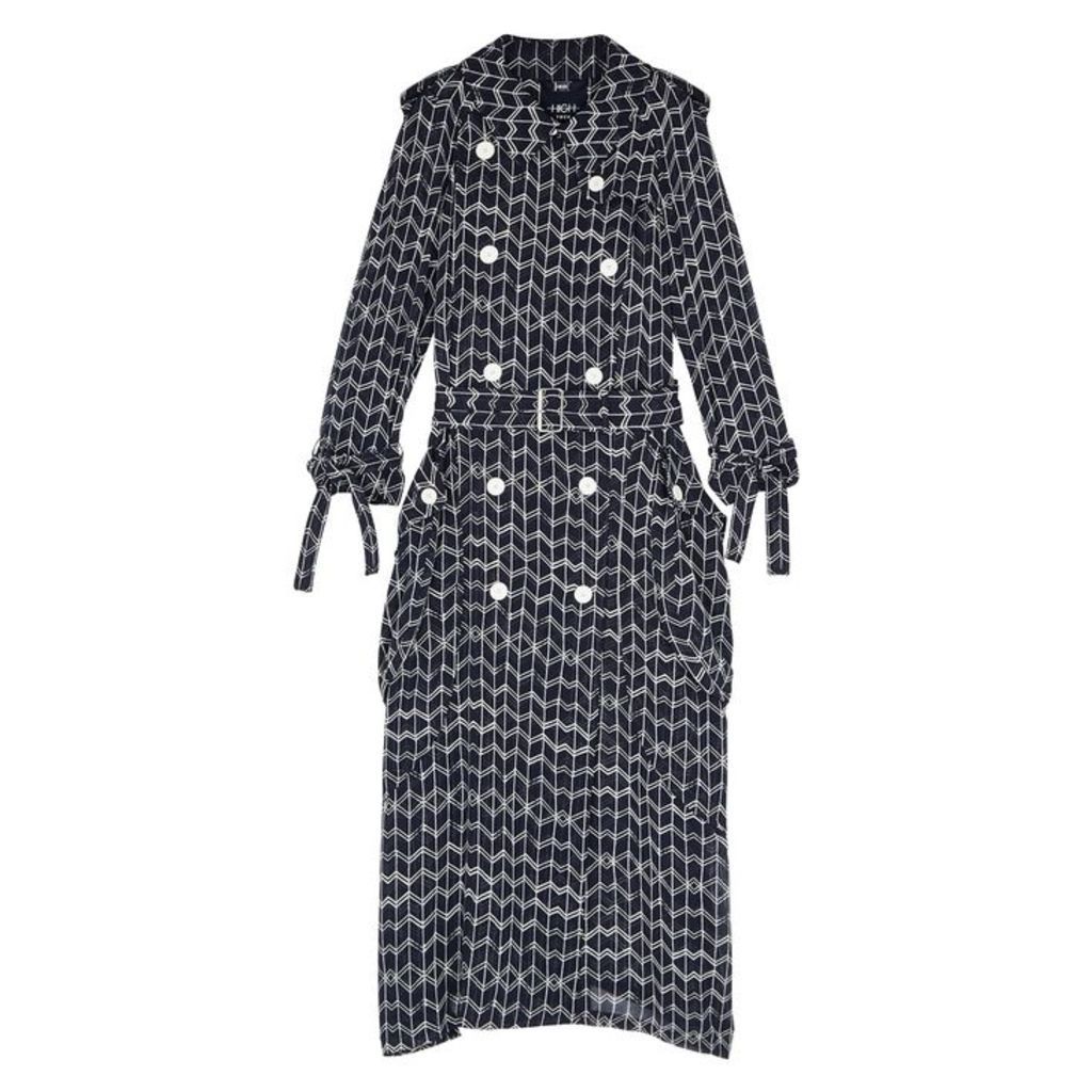 HIGH Dialect Printed Chiffon Trench Coat