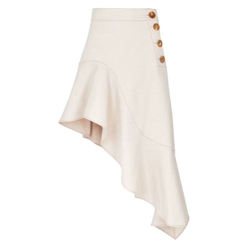 Rejina Pyo Ella Asymmetric Cotton-blend Skirt