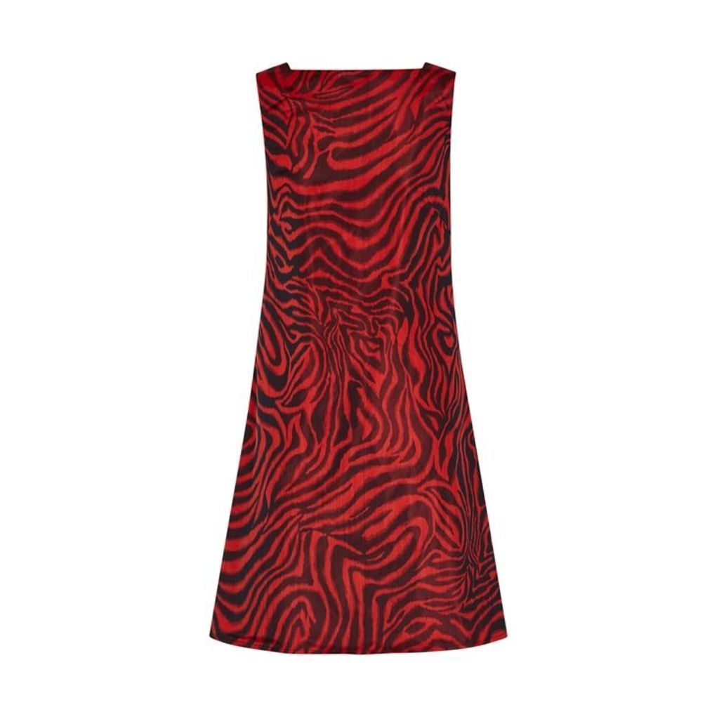 Calvin Klein 205W39NYC Red Zebra-print Shell Dress