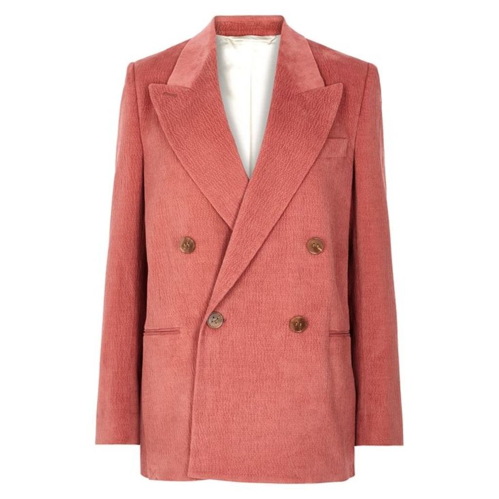 Acne Studios Rose Double-breasted Cord Blazer