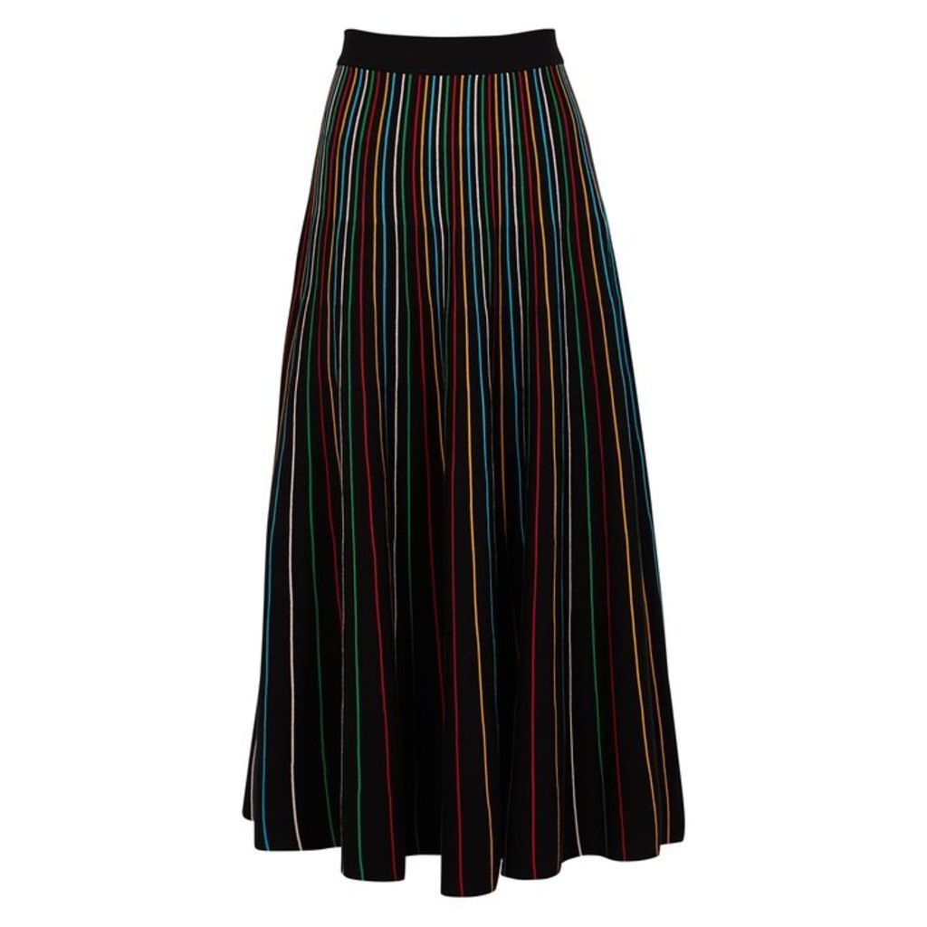 RED Valentino Striped Cotton-blend Skirt