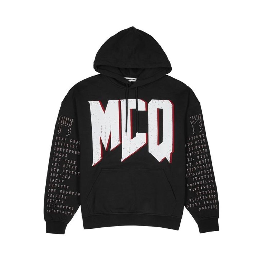 McQ Alexander McQueen Black Printed Cotton Sweatshirt
