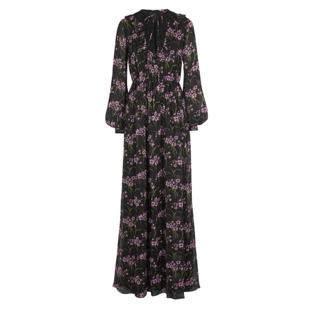 Giambattista Valli Floral-print Silk Chiffon Maxi Dress