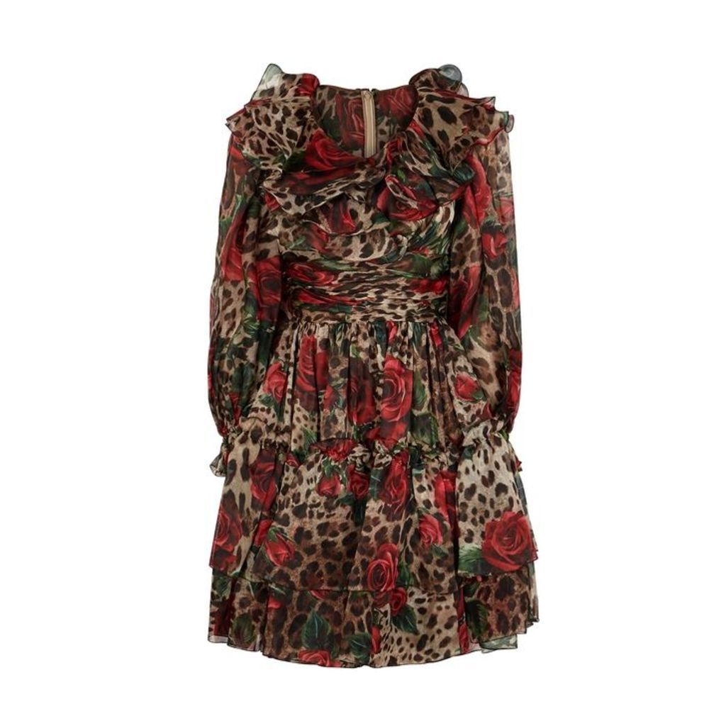 Dolce & Gabbana Leopard-print Silk Dress