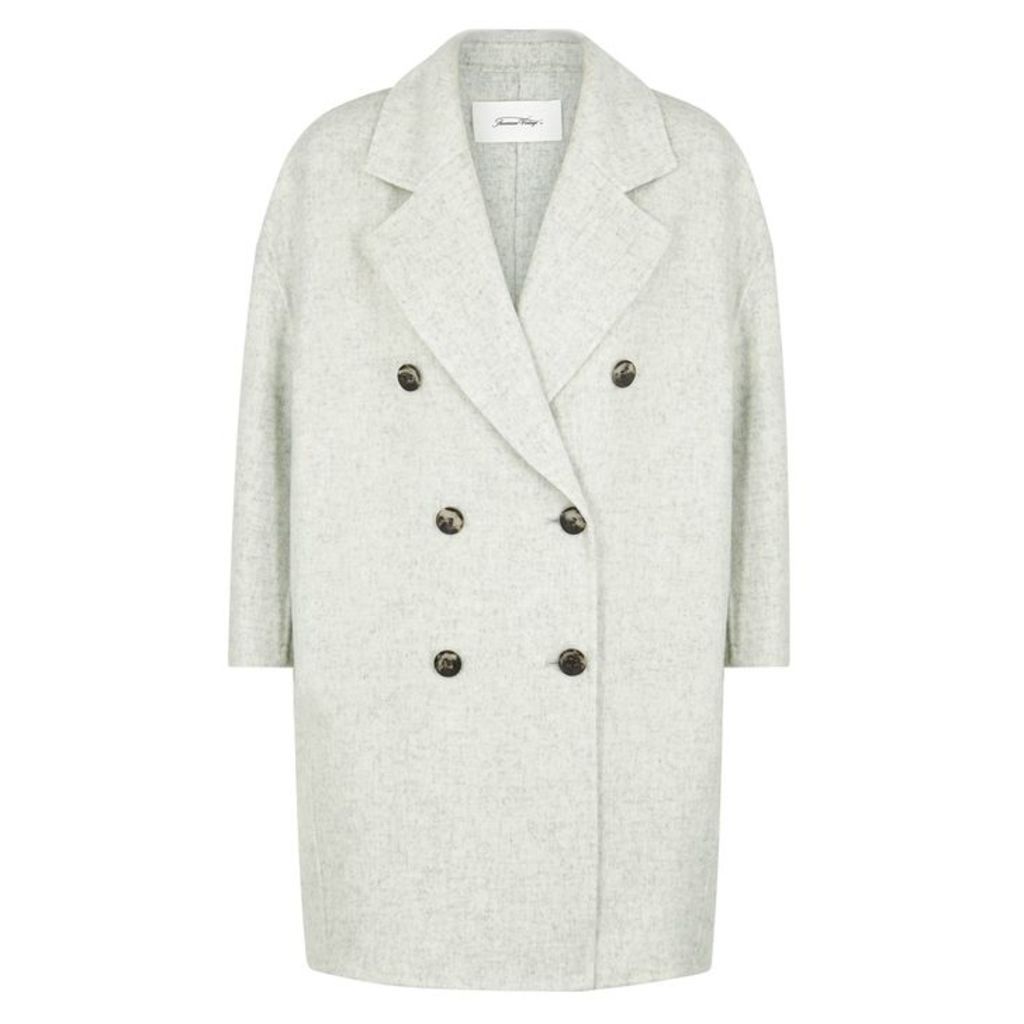 American Vintage Dadoulove Grey Wool-blend Coat
