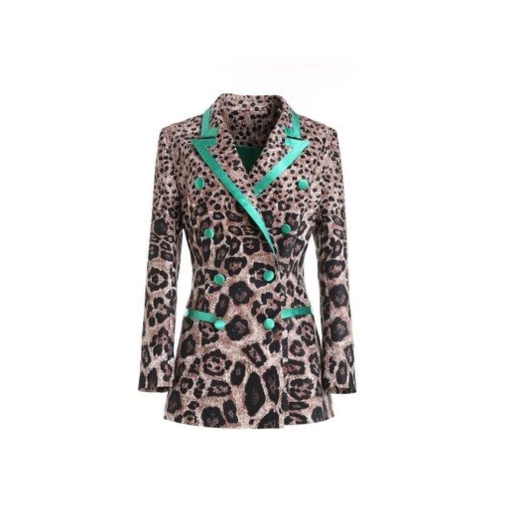 Comino Couture Comino Couture Leopard-print Jacquard Suit