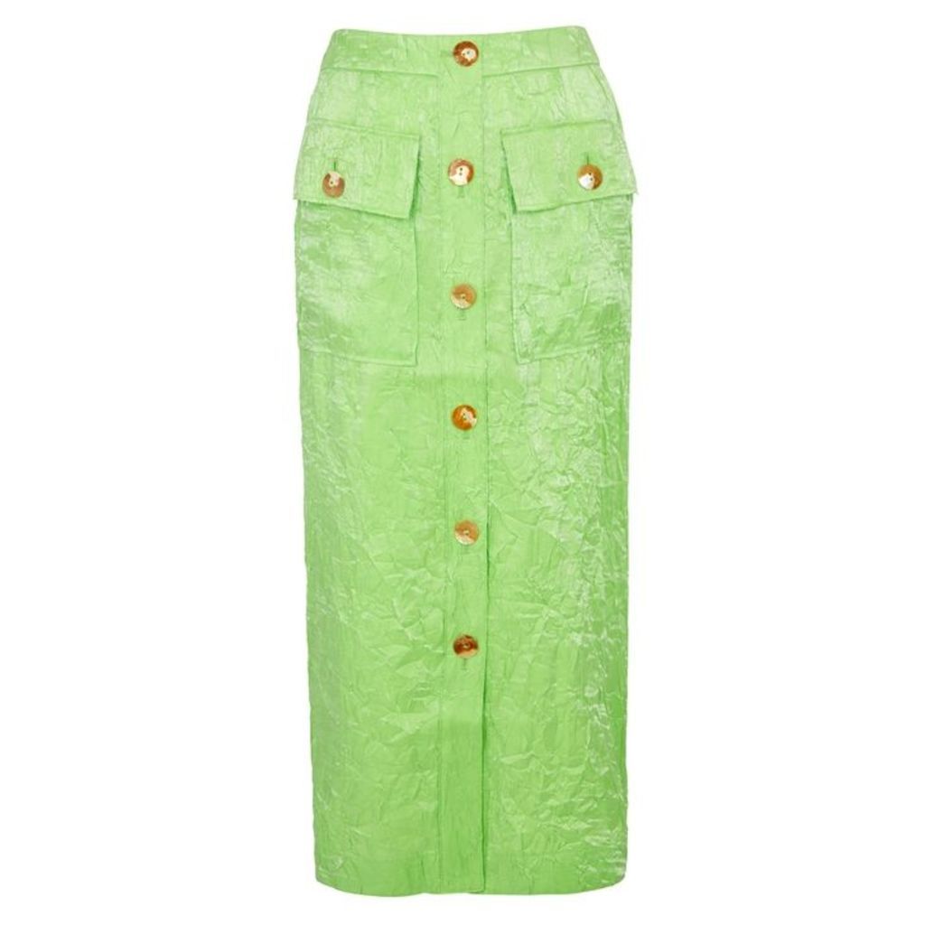 Rejina Pyo Lily Lime Button-embellished Skirt