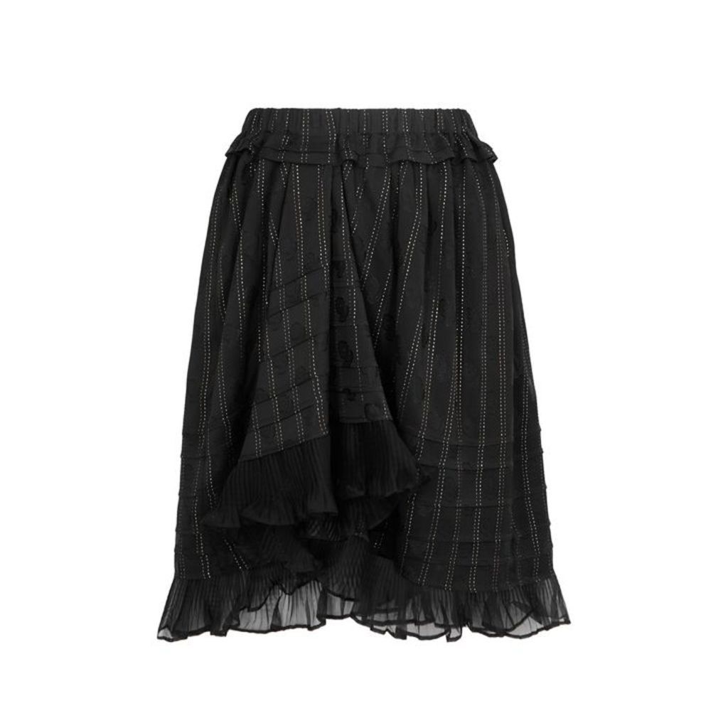 Isabel Marant Marthe Black Jacquard Skirt
