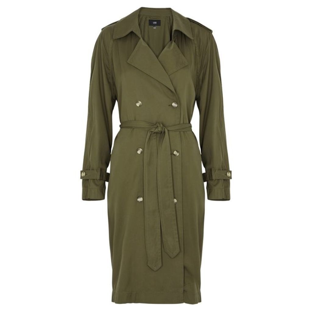 LINE Mariposa Olive Trench Coat