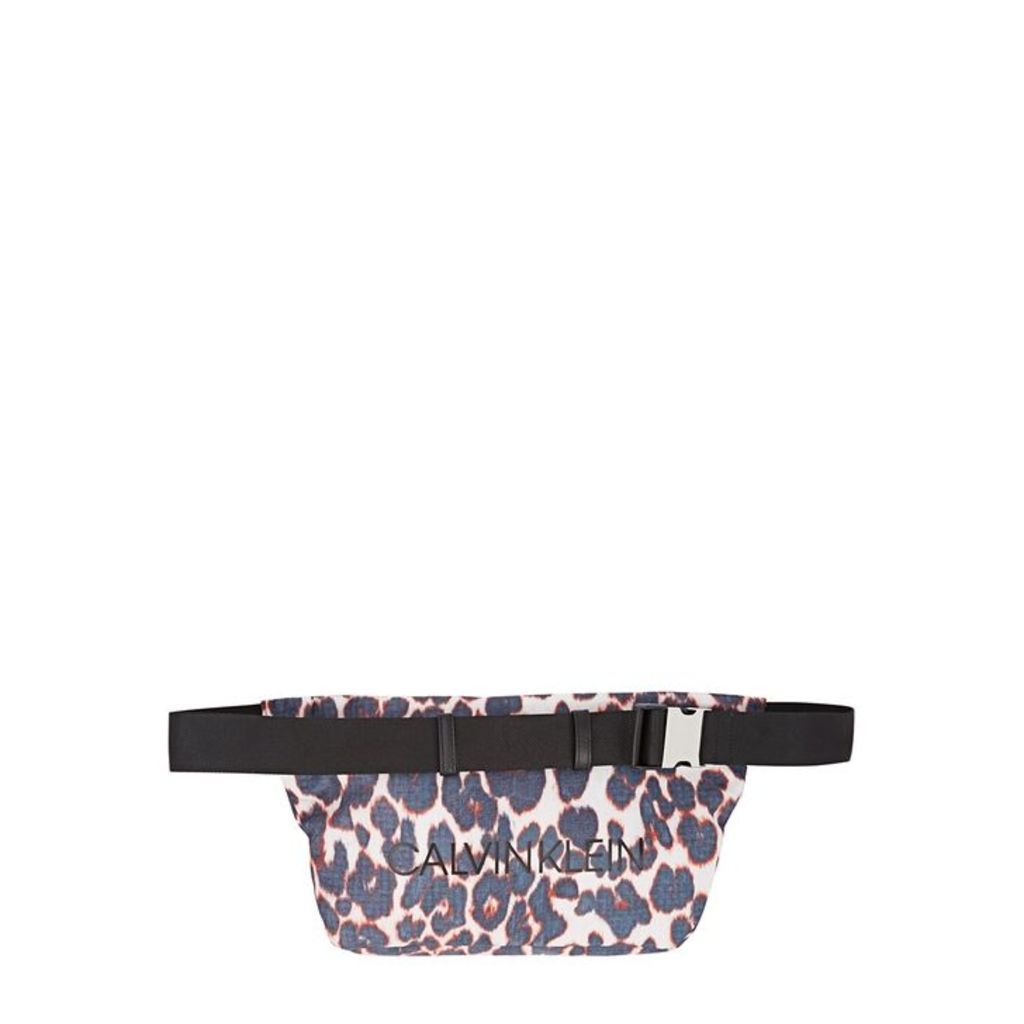 Calvin Klein 205W39NYC Leopard-print Nylon Belt Bag