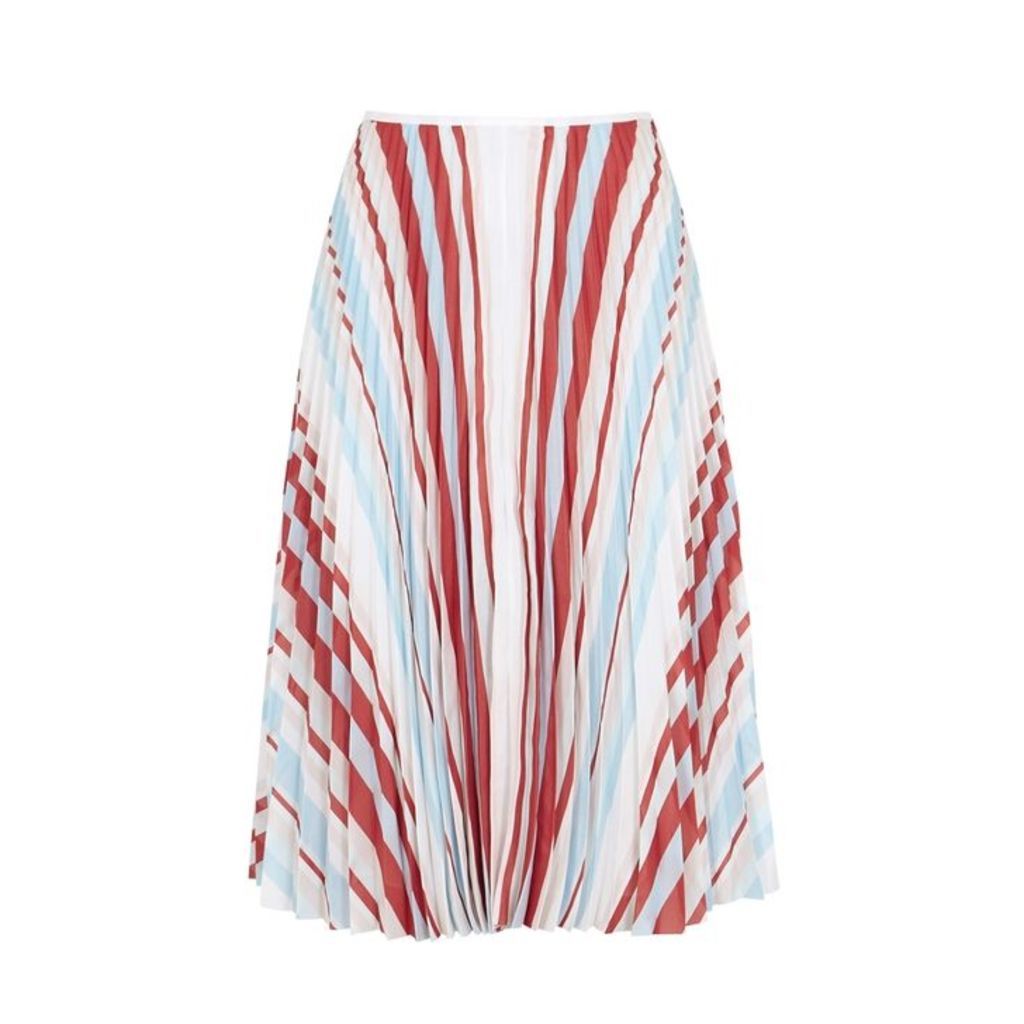 SamsÃ¸e & SamsÃ¸e Juliette Striped Pleated Skirt