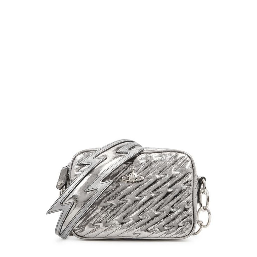Vivienne Westwood Coventry Silver Leather Cross-body Bag