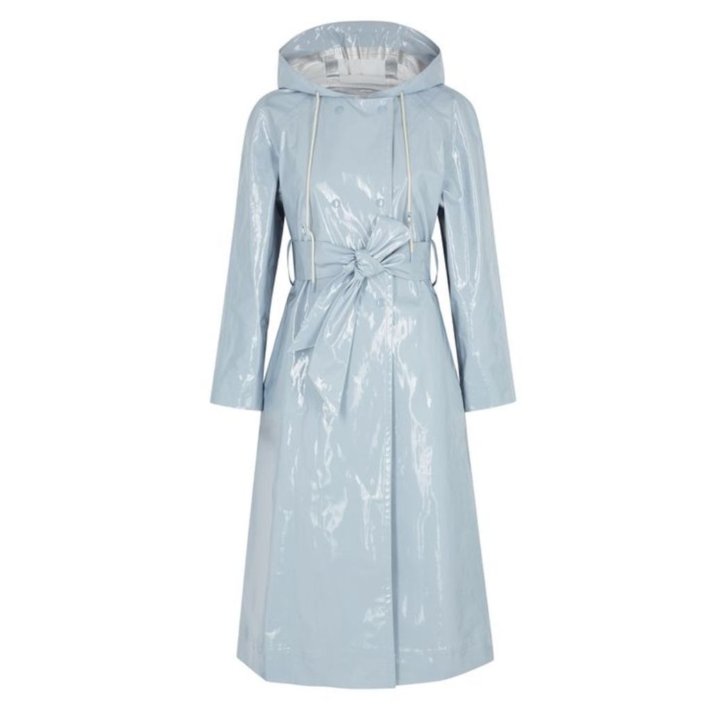 ALEXACHUNG Blue PVC Raincoat