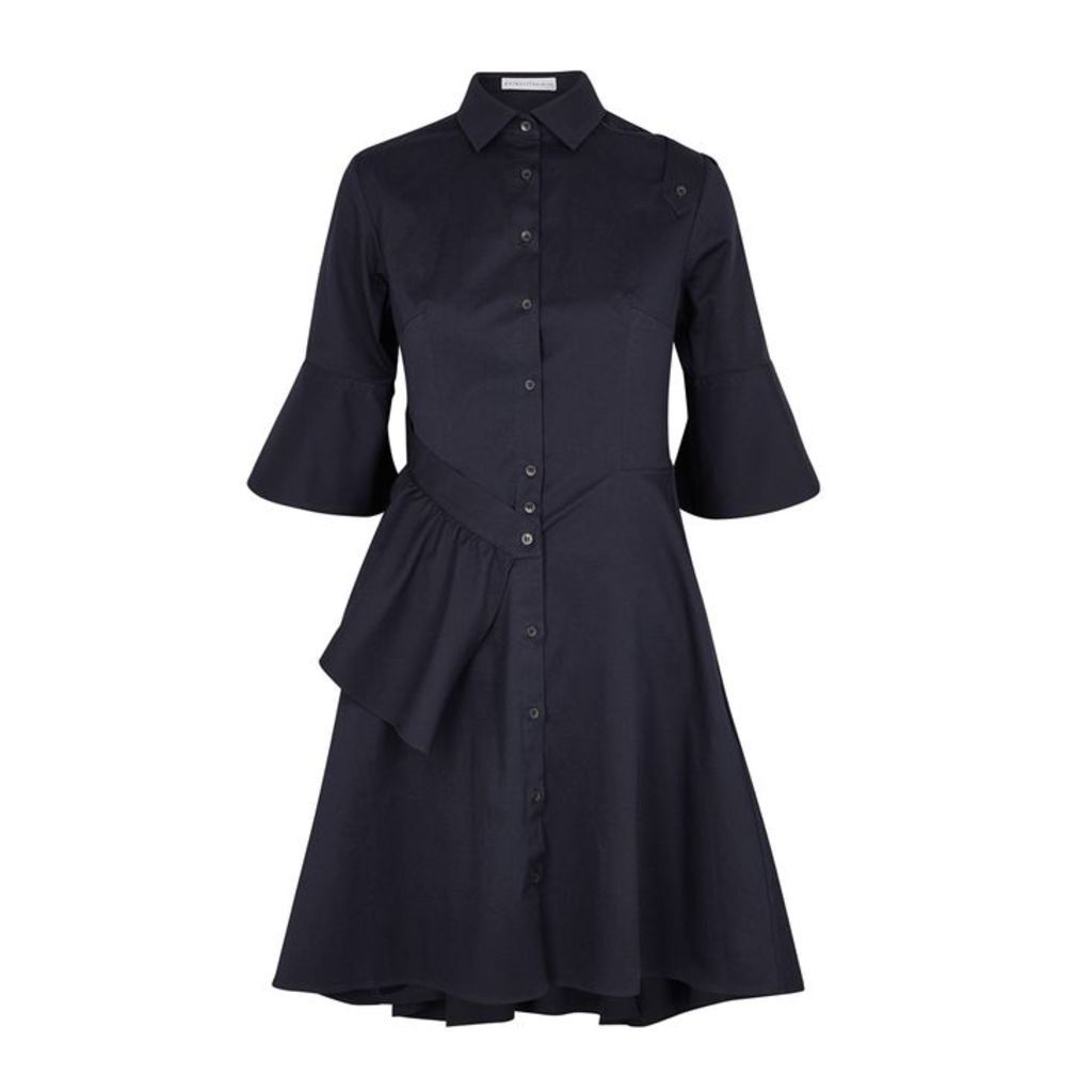 Palmer//harding Navy Stretch-cotton Dress