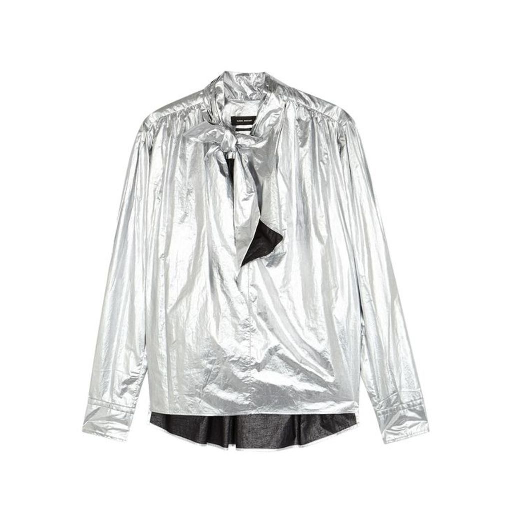 Isabel Marant Tessa Silver Cotton Shirt