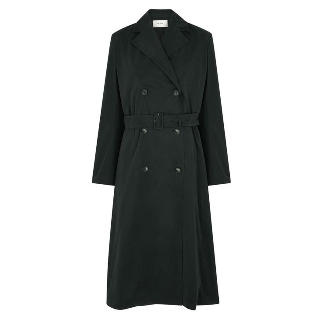 THE ROW Norza Dark Teal Trench Coat