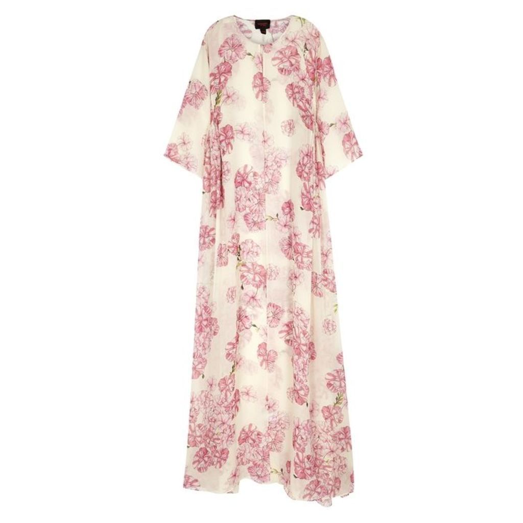 Giambattista Valli Floral-print Silk-chiffon Maxi Dress