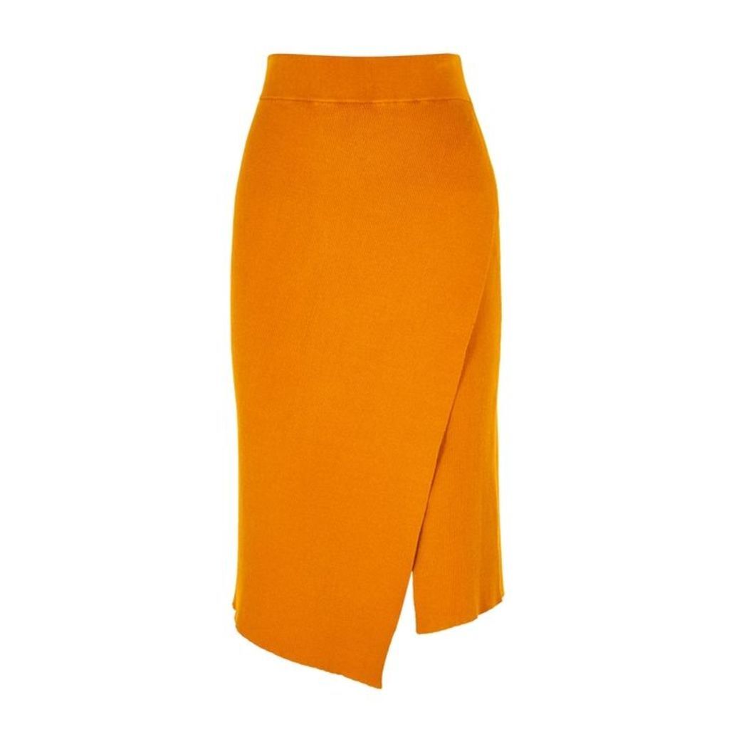 A.L.C. Flannery Orange Stretch-knit Skirt